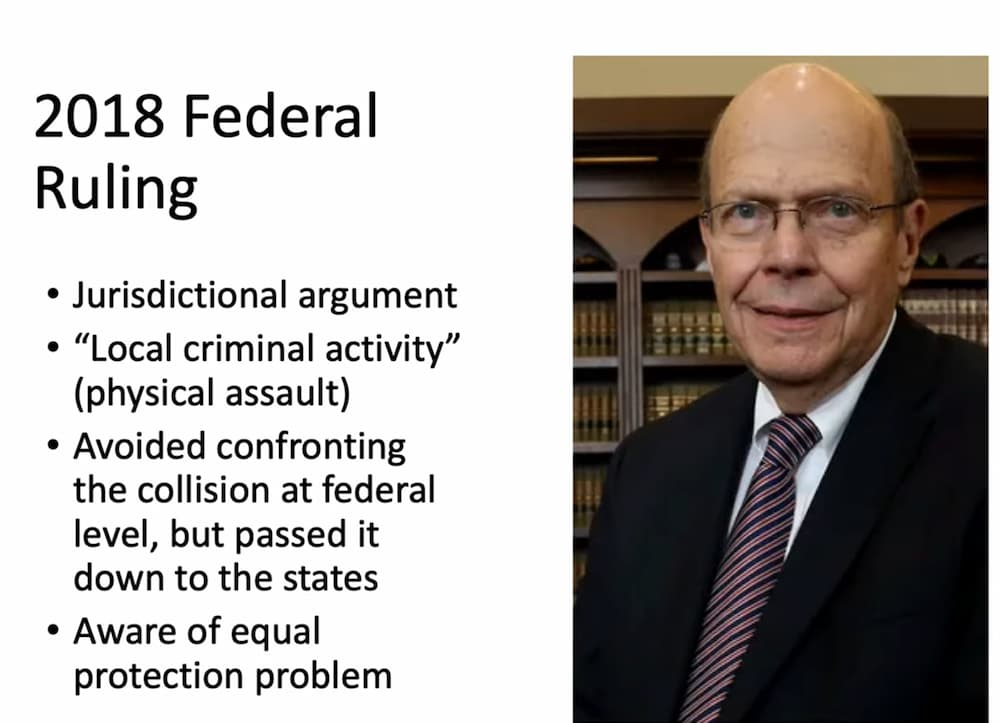 Graphic referencing Judge Bernard Friedman's ruling